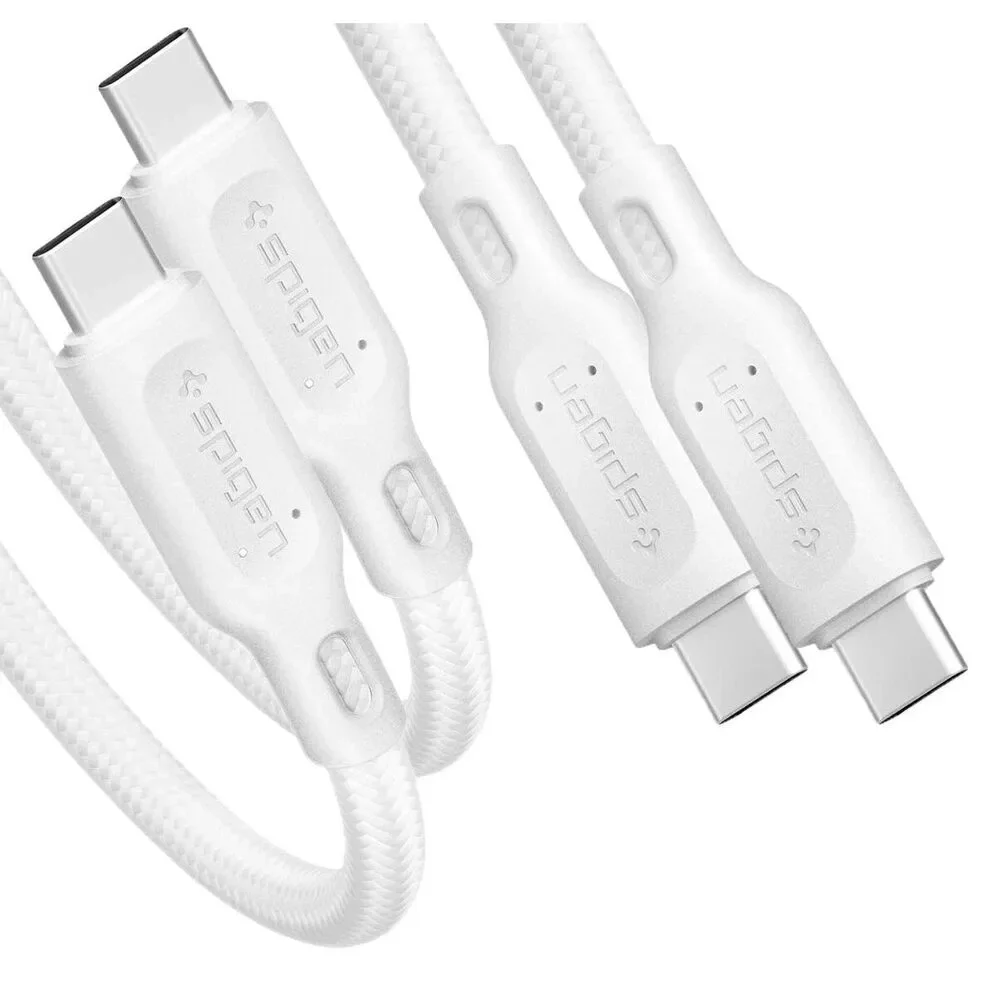 Spigen DuraSync 60W USB C to USB C High Speed Fast Charging Cable 4.9FT 2 Pack